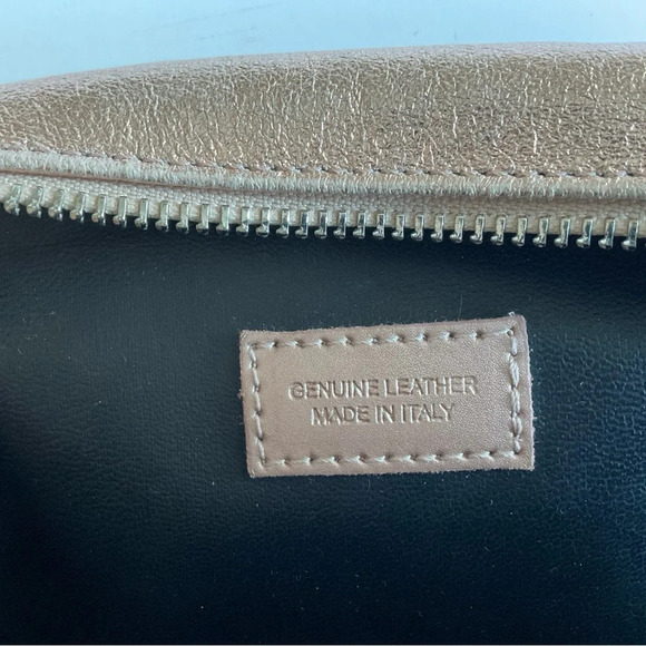 Moscardini Firenze Bag Rose Metallic Small Crossbody Leather Tassel 7”x5”x2.5” - Picture 4 of 10